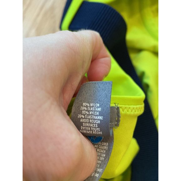 Aerie One Piece Swimsuit Belted Neon Green Summer Medium Demi Bra Bathing Suit - Picture 9 of 9